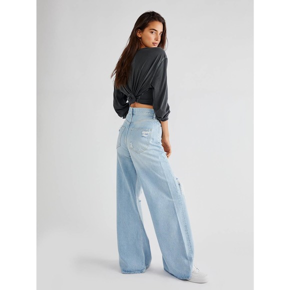 Free People Ellie Wide Leg Jeans NEW - Picture 2 of 6